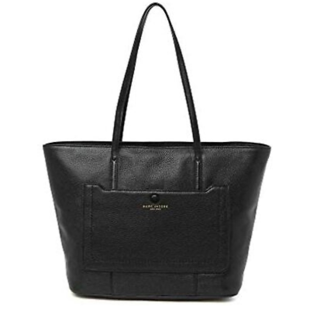 MARC JACOBS M0016394 EMPIRE CITY BLACK LEATHER WOMEN'S SHOULDER TOTE BAG